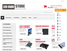 Tablet Screenshot of led-card.com